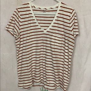 Madewell vneck tee sz L